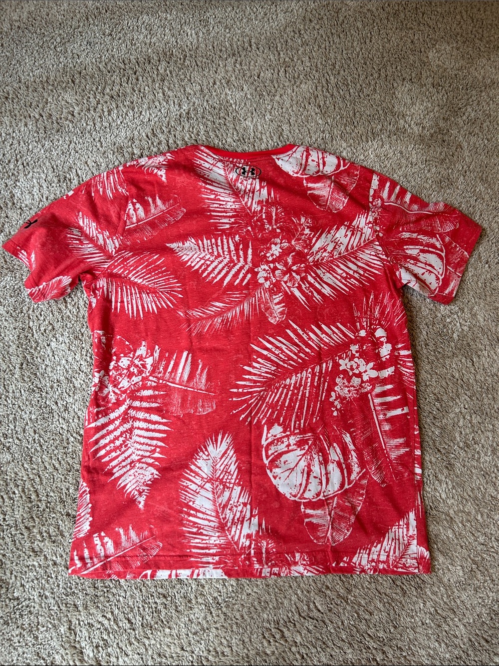 Under Armour Red & White 'Warrior Mana' Short Sleeve Tee - Picture 5 of 6